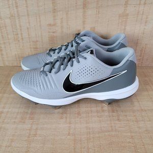Nike Alpha Huarache 3 Varsity Low Men Light Smoke Grey Black Baseball Cleats